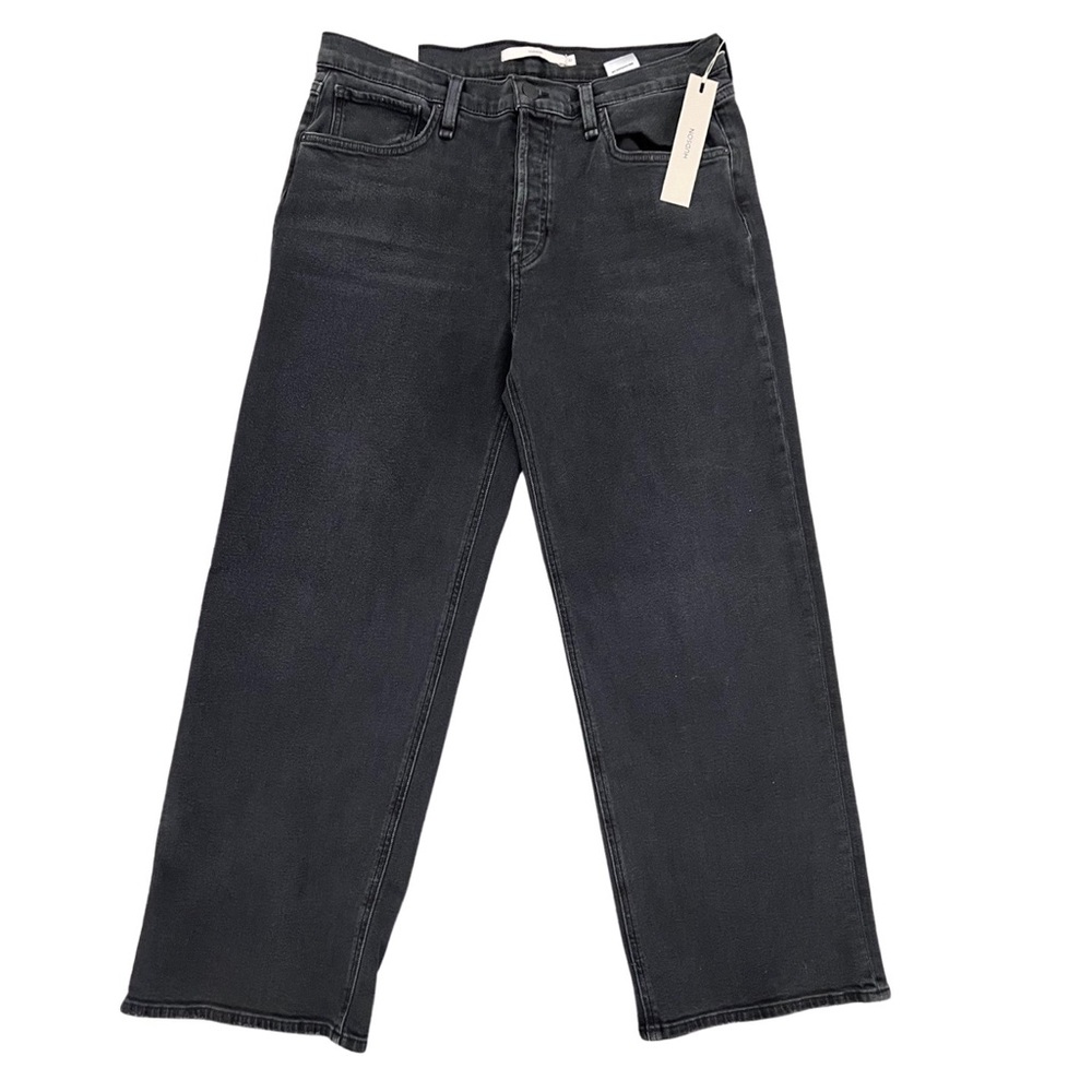 NWT $195 Hudson Rosie Wide Leg Ankle  Jean - Ash Black - Picture 5 of 11